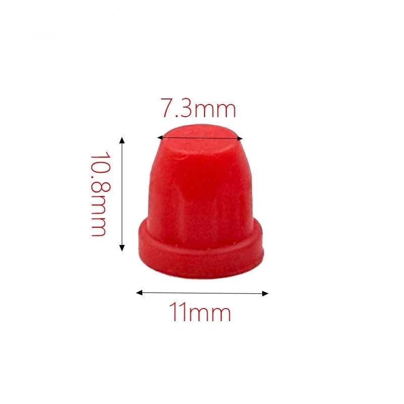 Brake Caliper Fluid Bleeder Hose Kit – Clear Tube Quick Fit Brake Bleeder Kit PLUSH 20pcs Red