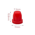 Brake Caliper Fluid Bleeder Hose Kit – Clear Tube Quick Fit Brake Bleeder Kit PLUSH 20pcs Red