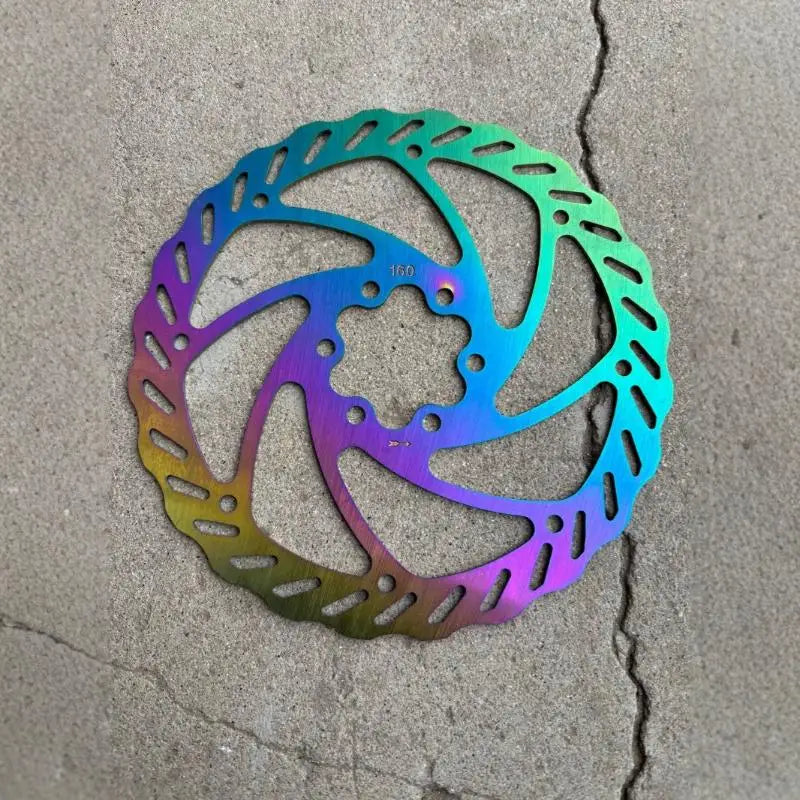 160mm Oil Slick Hydraulic Disc Brake Rotor Set with Bolts Disc Brake Rotor PLUSH
