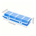 Plastic 4-Compartment Screw Organizer Box with Secure Lid Parts Storage Box PLUSH 001