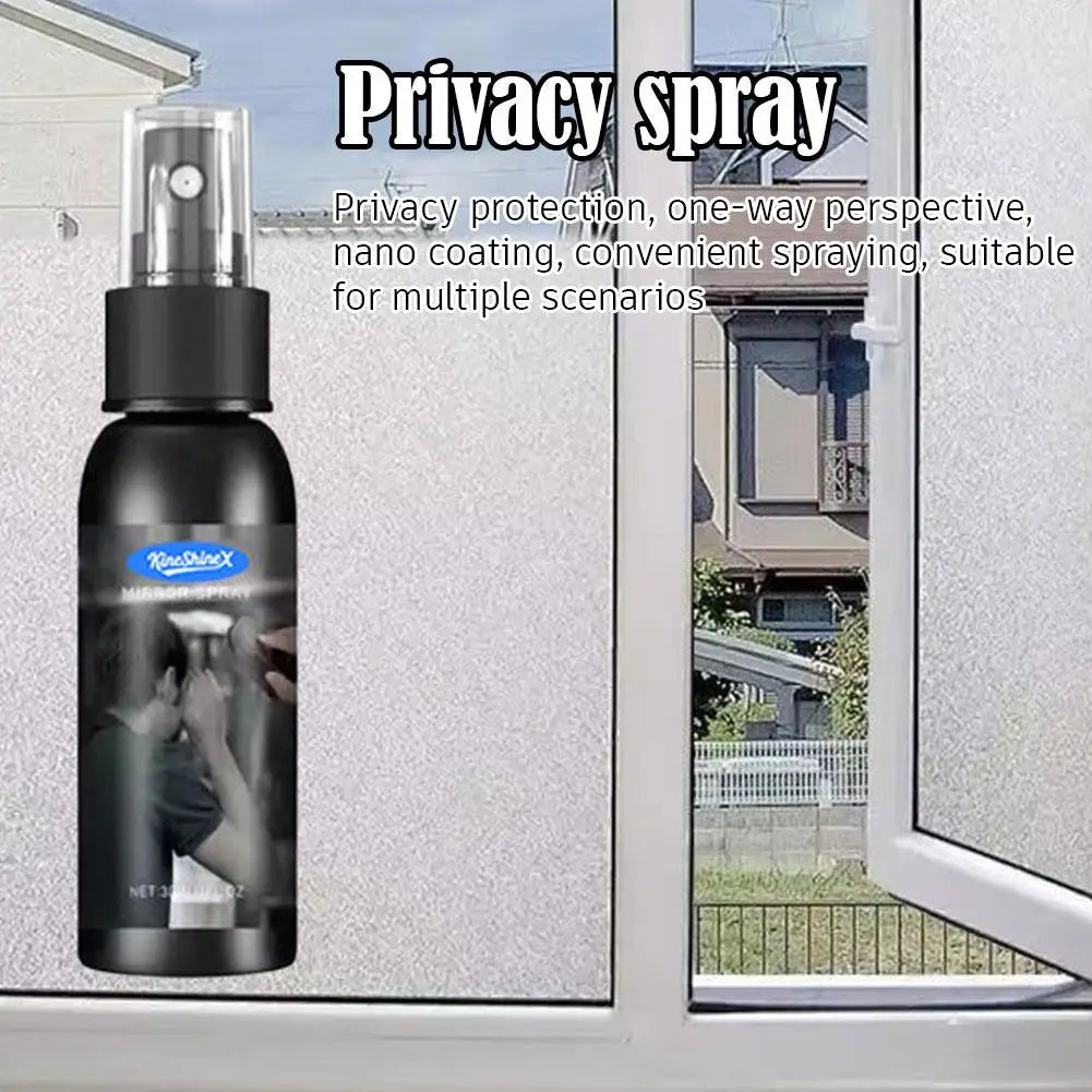 One-Way Privacy Mirror Spray for Car & Home Glass – 50ml Privacy Mirror Spray PLUSH