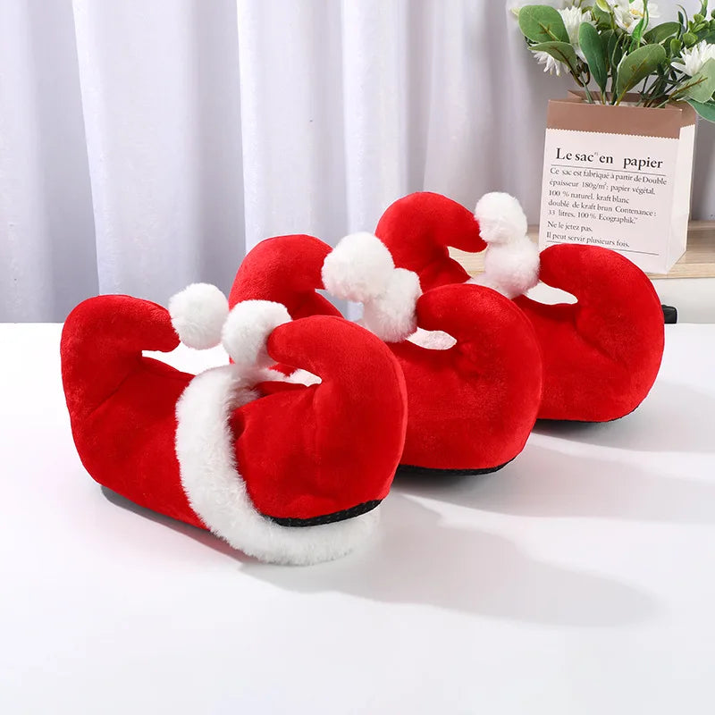 Christmas Santa Elf Cotton Slippers – Festive Indoor Set Novelty Slippers PLUSH