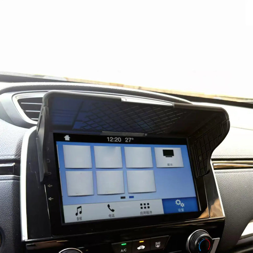 Car GPS Navigation Sun Shade Visor – Anti-Glare Universal Fit GPS Screen Visor PLUSH