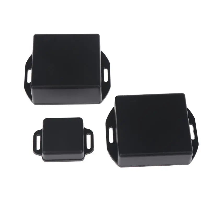 Black ABS Electronic Project Enclosure with Mounting Ears – DIY Electronic Enclosure PLUSH