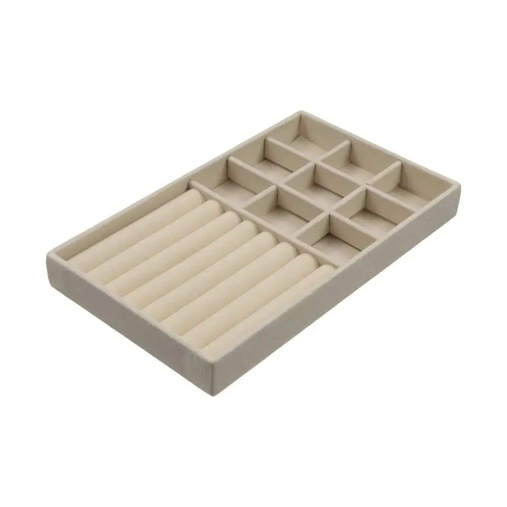 Velvet Jewelry Tray Organizer – Rings, Earrings & Bracelets Jewelry Display Tray PLUSH