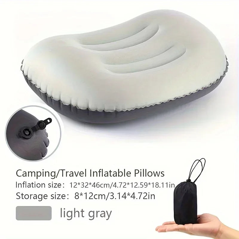 Ultralight Inflatable Camping Pillow – Neck & Lumbar Support Inflatable Camping Pillow PLUSH