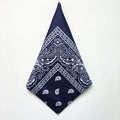 Paisley Cotton Bandana – Headwrap, Wristband & Neck Scarf Bandana & Headwrap PLUSH navyblue