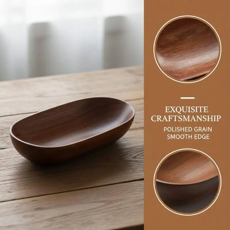Handcrafted Wooden Boat Bowl – Serving Tray & Organizer Decorative Wood Bowl PLUSH