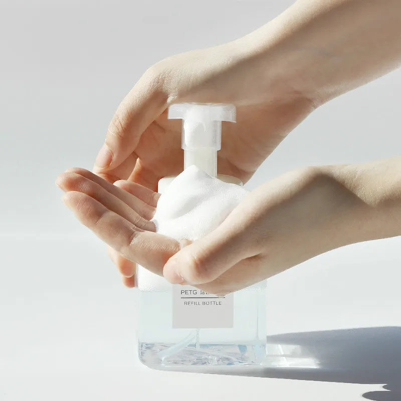 250ml Foam Pump Dispenser Bottle – Refillable Soap Container Foam Soap Dispenser PLUSH