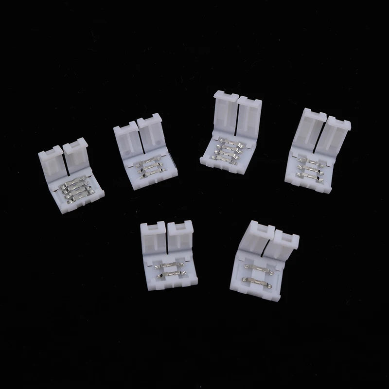 10pcs Solderless LED Strip Connectors – 2-Pin 3-Pin 4-Pin RGB LED Strip Connector PLUSH