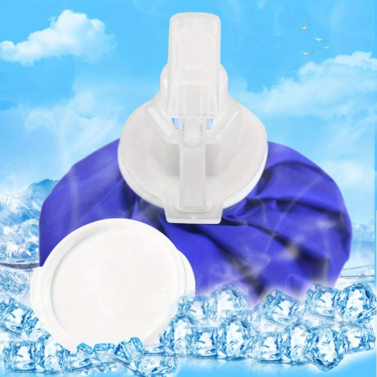 Reusable Fillable Ice & Hot Water Pack Bag – Multipurpose 6" Ice & Hot Pack Bag PLUSH