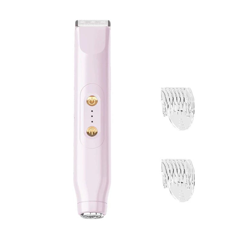 Women's Electric Bikini Trimmer & Body Hair Remover Electric Hair Trimmer PLUSH Pink