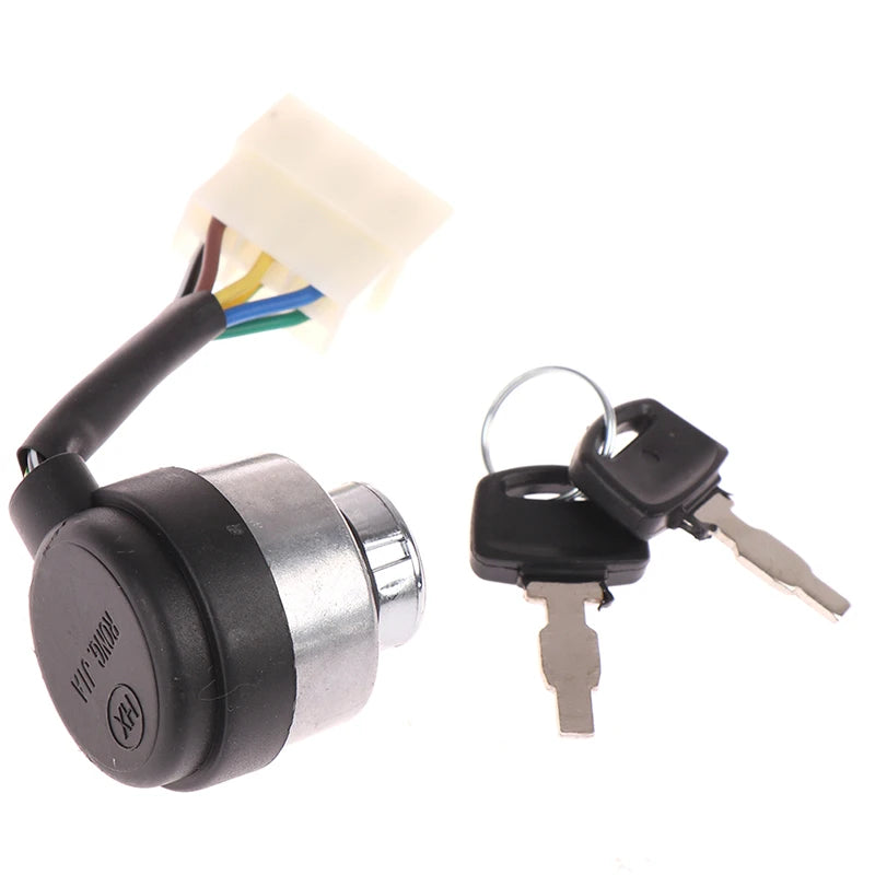 6-Wire Ignition Key Lock Switch for 188F Gas Generator 2.5–6.5KW Generator Ignition Switch PLUSH