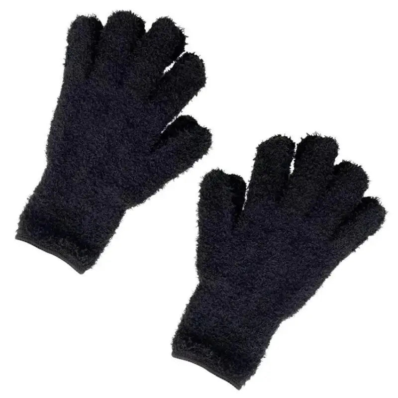 Microfiber Dusting Gloves – Stretchable Lint-Free Cleaning Mitts Microfiber Cleaning Gloves PLUSH A4