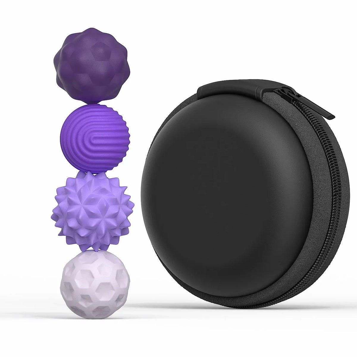 Silicone Magnetic Sensory Fidget Balls – 4 or 8 Pcs Set Fidget Sensory Toy PLUSH 4PCS Purple