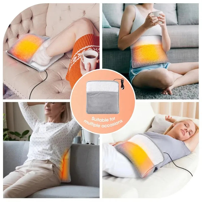 USB Electric Foot Warmer – Soft Plush Washable Heating Pad Electric Foot Warmer PLUSH
