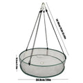 Bird Feeder Tray & Seed Catcher with Hanging Chain | Outdoor Bird Feeder Tray PLUSH Gray