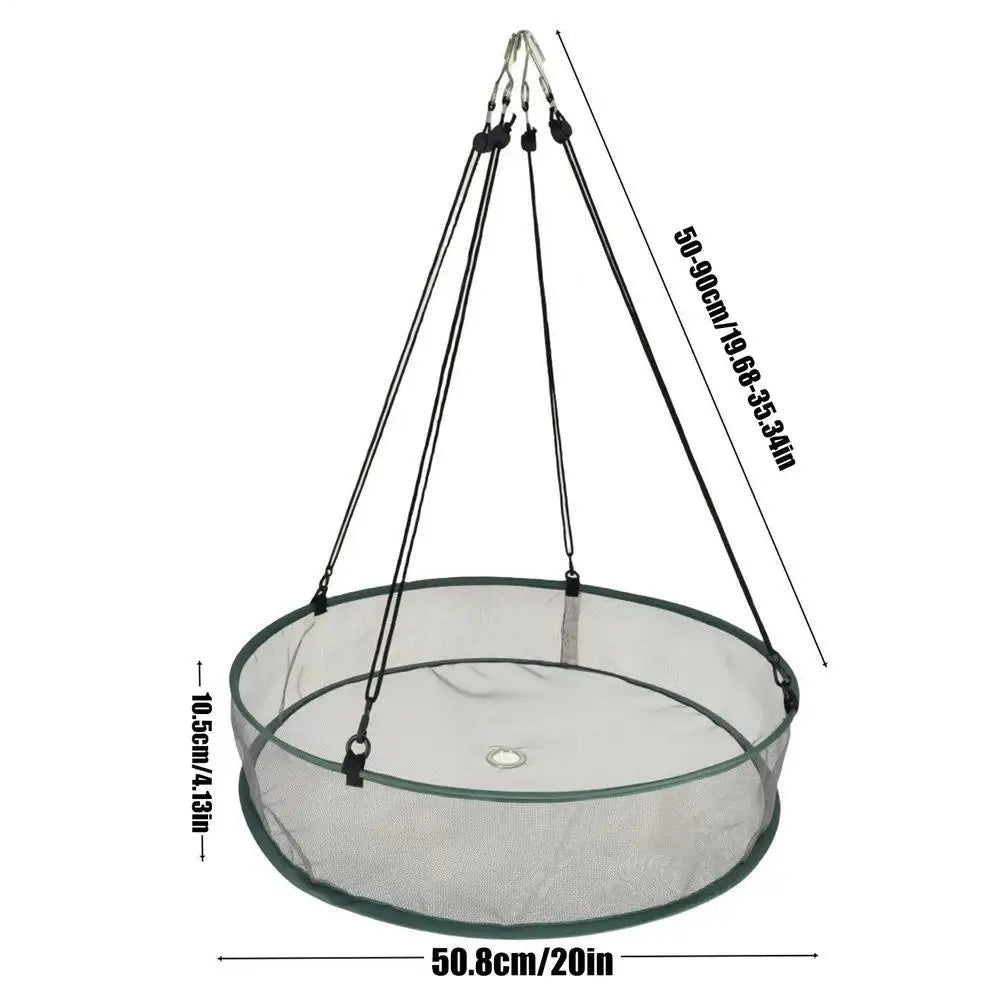 Bird Feeder Tray & Seed Catcher with Hanging Chain | Outdoor Bird Feeder Tray PLUSH Gray