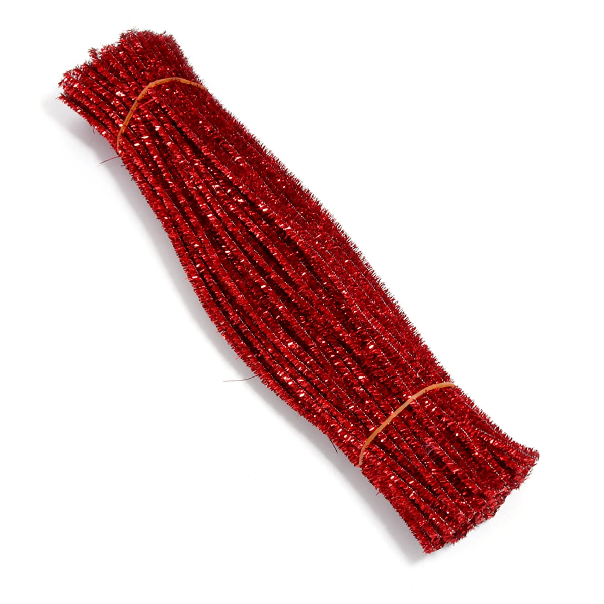 100pcs Chenille Pipe Cleaners – DIY Crafts & Jewelry Making Craft Wire Supplies PLUSH gold red 30cm