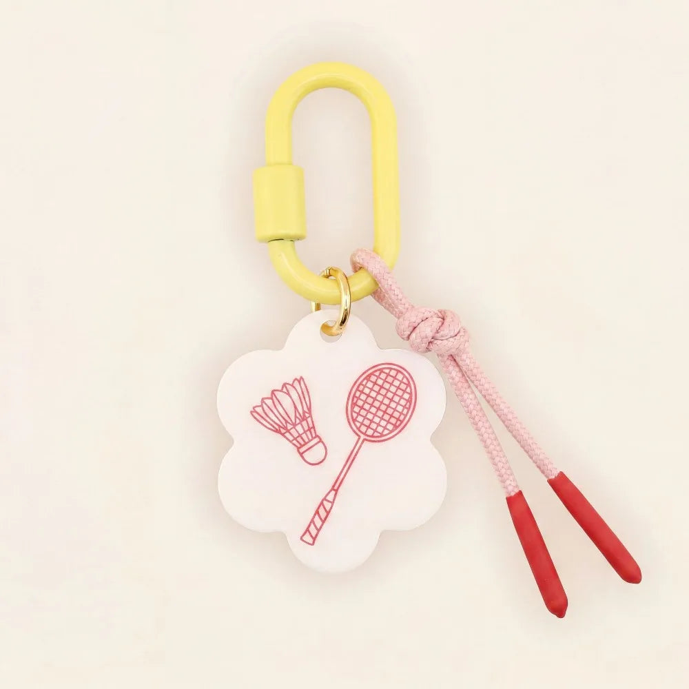 Woven Acrylic Sports Ball Keychain – Golf & Football Charm Keychain Charm PLUSH Style 10