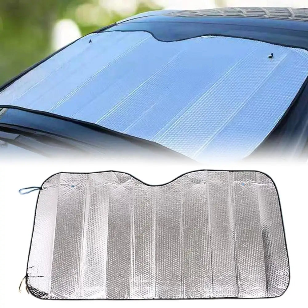 Foldable Aluminum Foil Car Windshield Sunshade – UV Protection Car Window Sunshade PLUSH