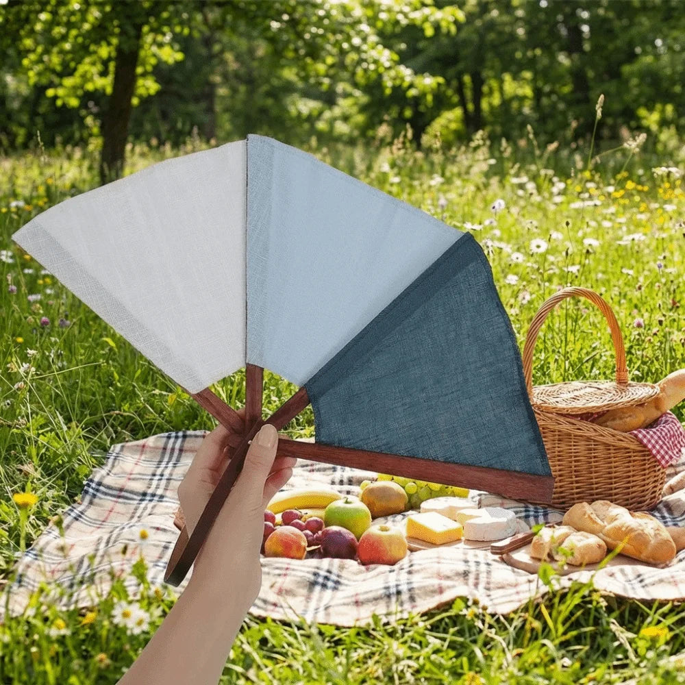 Handmade Embroidered Spanish Folding Fan – Vintage Portable Fan Folding Hand Fan PLUSH