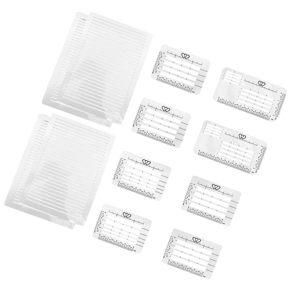12Pcs Lettering Guide Ruler Set – Calligraphy & Journaling Templates Lettering Guide Ruler Set PLUSH