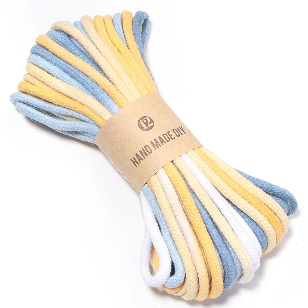4mm Gradient Tie Dye Cotton Macrame Cord 10 Yards – DIY Craft Macrame Cord PLUSH 12