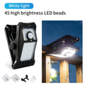 Solar LED Motion Sensor Outdoor Light – Clip & Wall Mount Solar Outdoor Light PLUSH Cold White 1 Piece