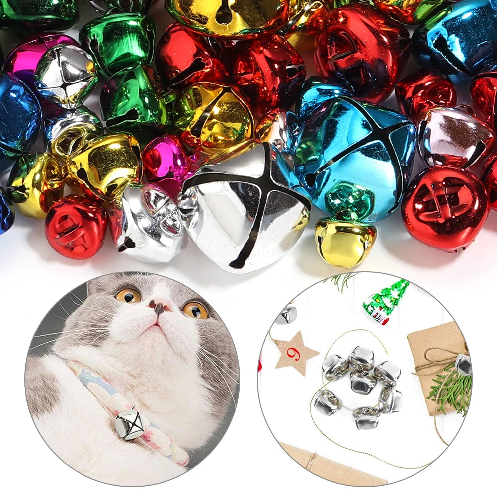 20-30pcs Mixed Color Metal Jingle Bells – Christmas & DIY Jewelry DIY Craft Bells PLUSH