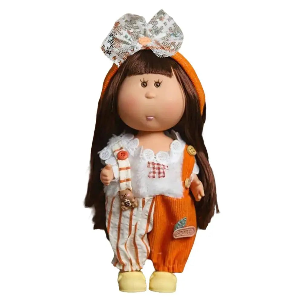 24cm Spanish Vinyl Doll Baby Clothes Set with Shoes & Accessories Doll Clothing Set PLUSH H