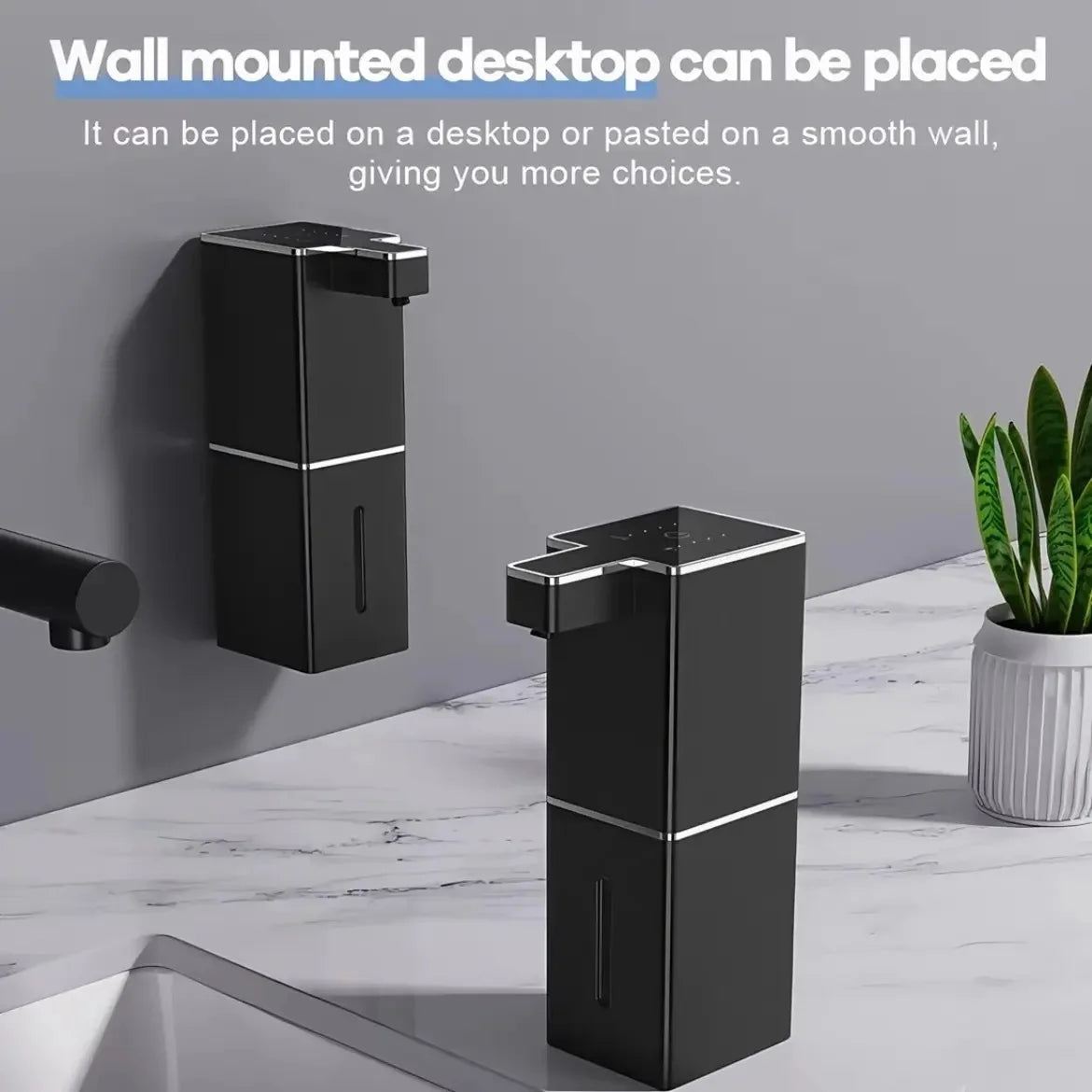 USB Rechargeable Automatic Foam Soap Dispenser – Desktop Foam Soap Dispenser PLUSH