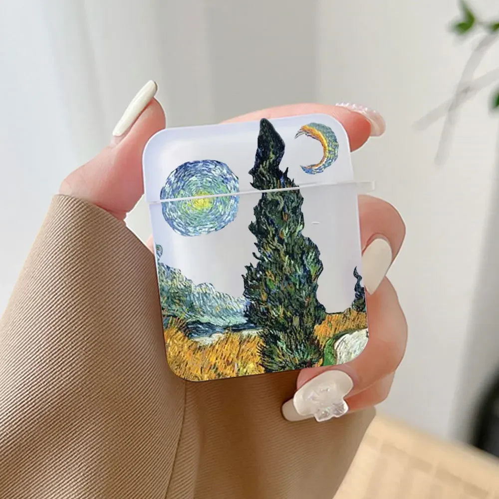 Van Gogh Art AirPods Case Cover – Fits All AirPods Models AirPods Case Cover PLUSH -13 for Airpods 4th