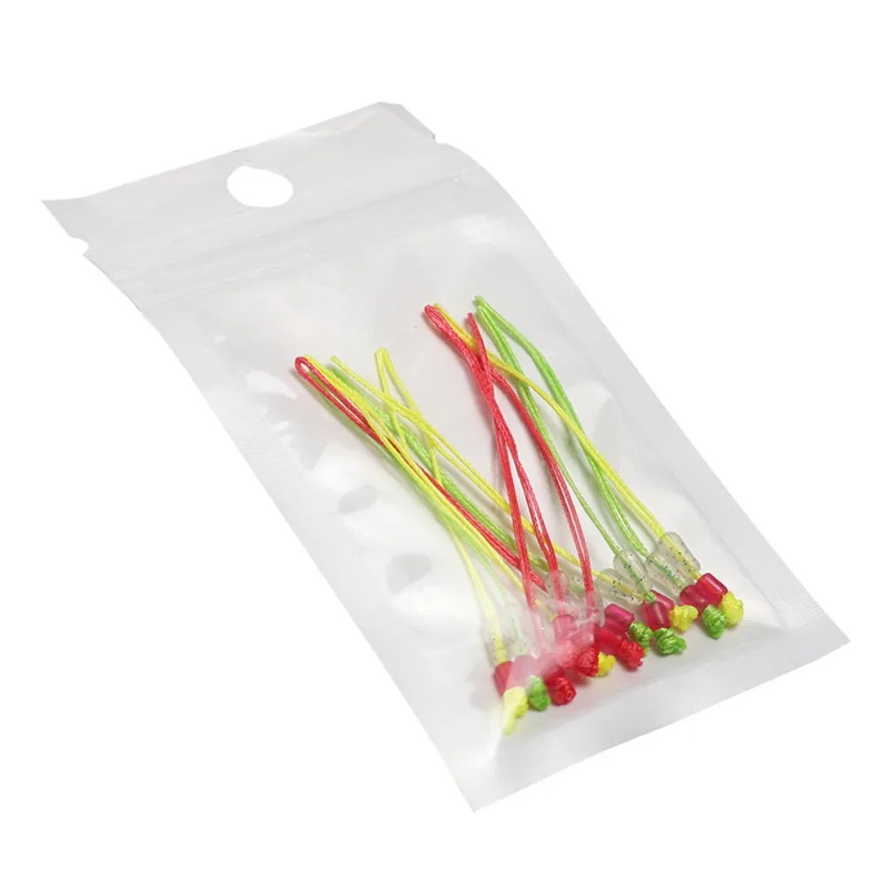 50pcs PE Fly Fishing Loop Connectors Pole Tip – Sizes 2#–12# Fishing Line Connectors PLUSH