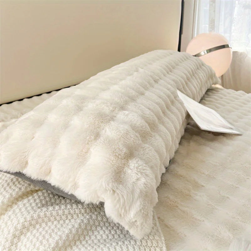 Plush Coral Fleece Pillowcase | Soft Envelope Closure Cover Plush Pillowcase PLUSH