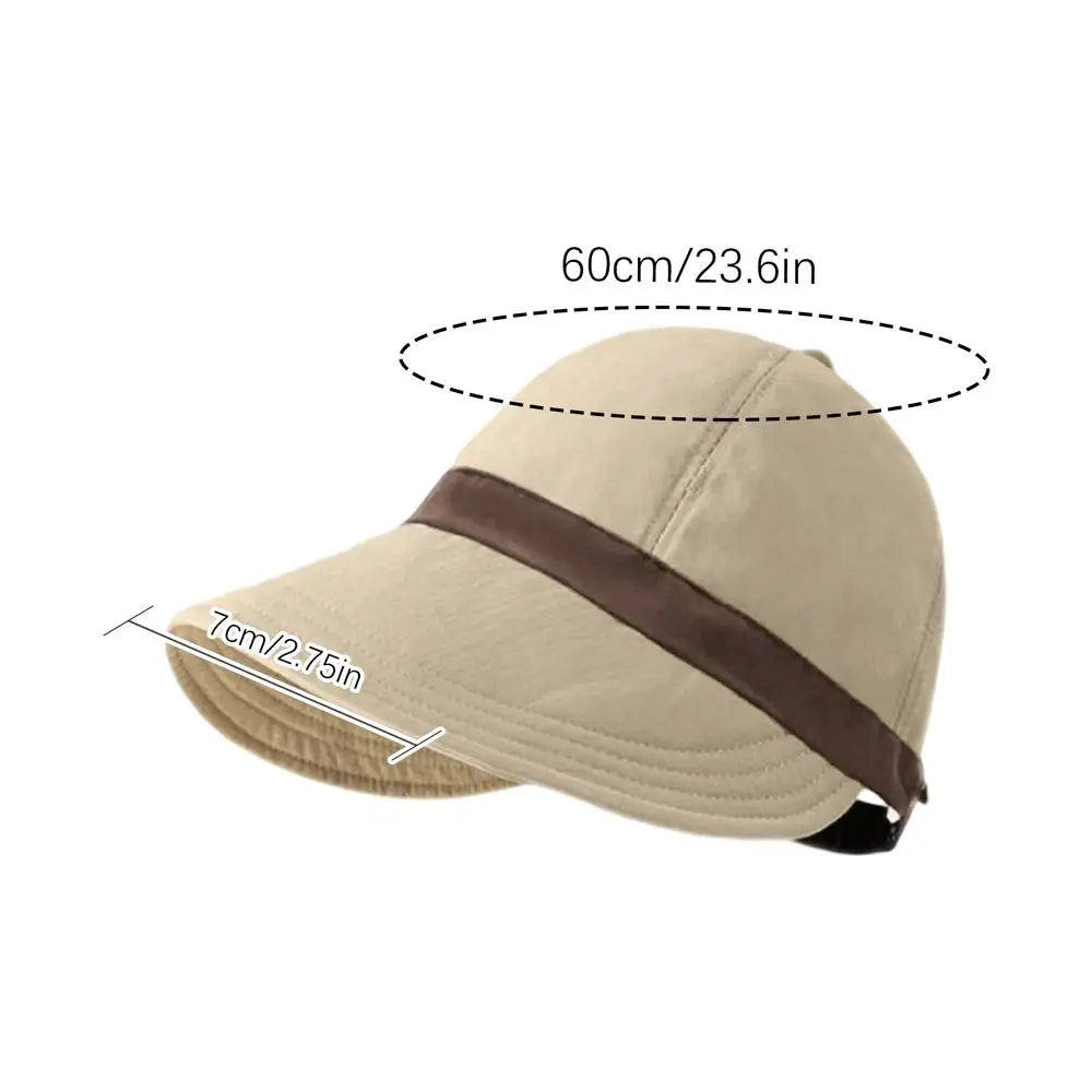 Women's Wide Brim UV Sun Hat – Adjustable Beach Visor Cap Women's Sun Hat PLUSH Khaki