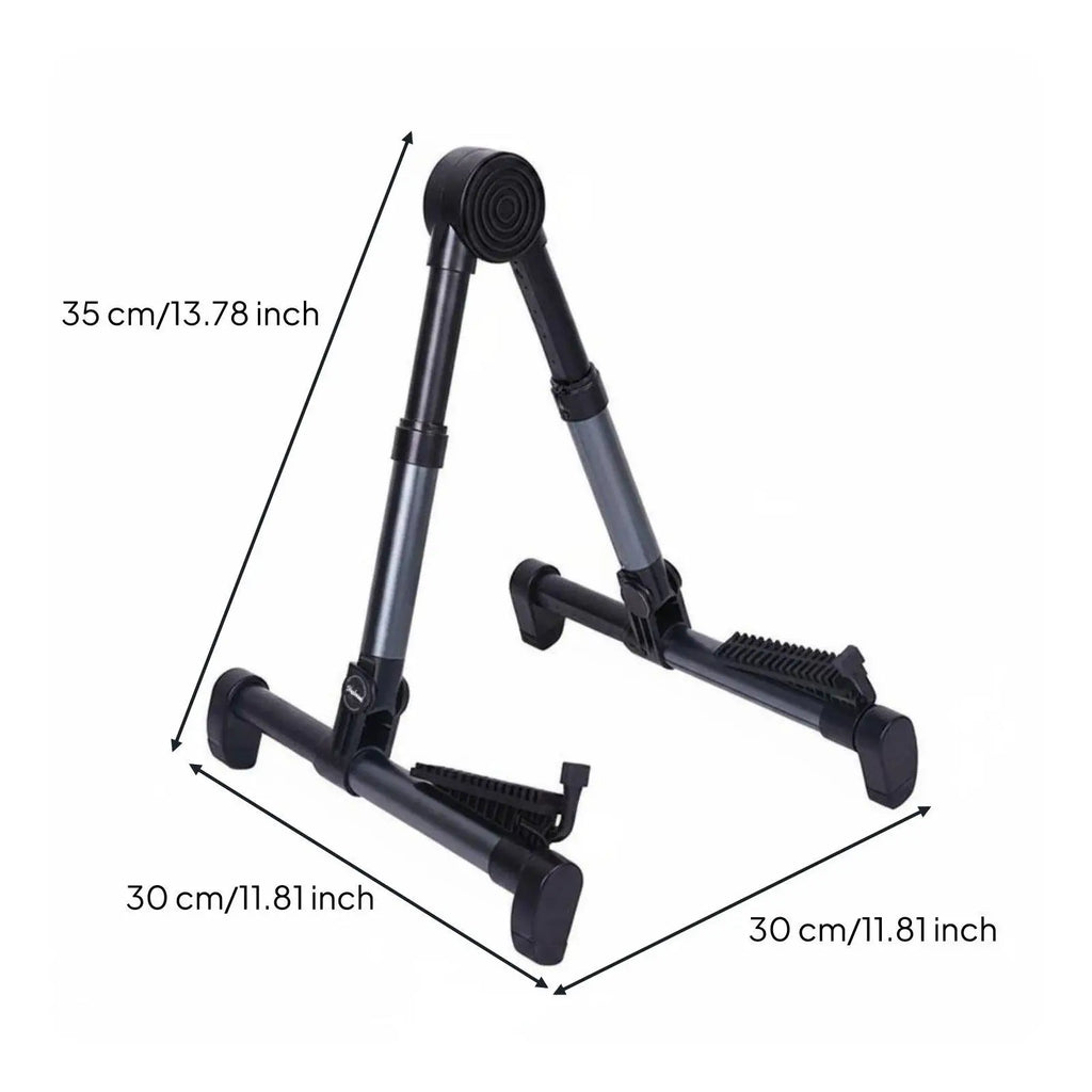 Foldable Guitar Stand – Aluminum Alloy, Silicone Padded, Lightweight Guitar Stand PLUSH