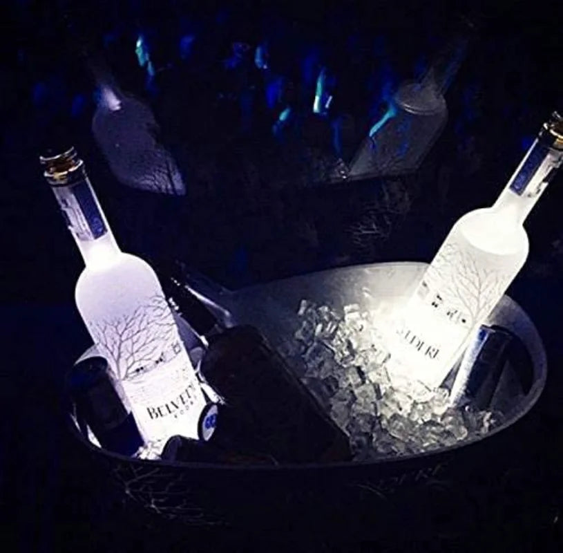 LED Luminous Bottle Coasters 6cm – Party Bar Wedding Decor LED Party Coaster PLUSH