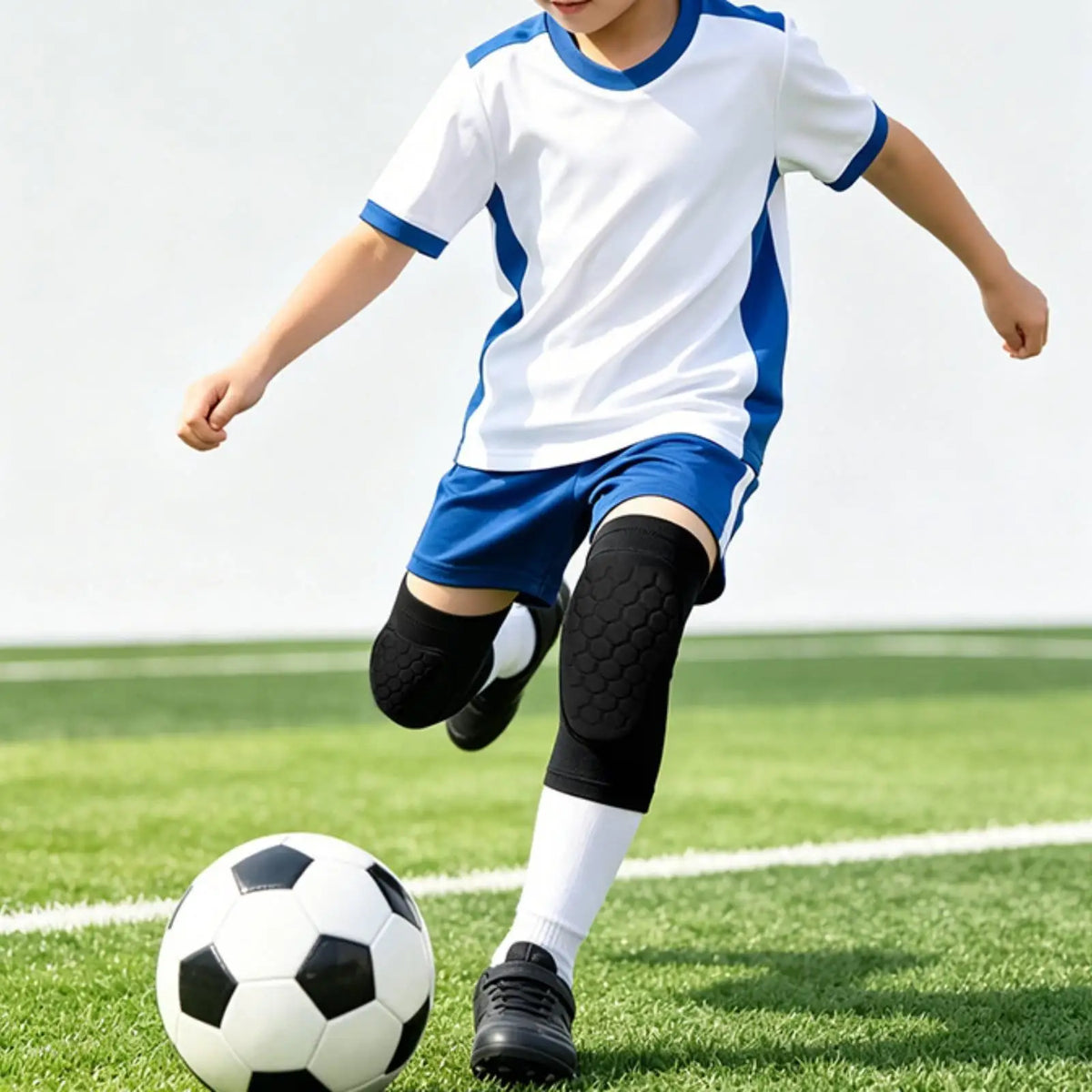 Kids Silicone Non-Slip Knee Pads – Skating & Football Kids Sports Knee Pad PLUSH