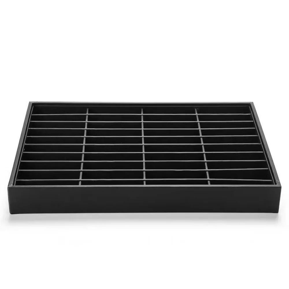 Stackable PU Leather Jewelry Display Tray – Multi-Compartment Jewelry Display Tray PLUSH Style 10