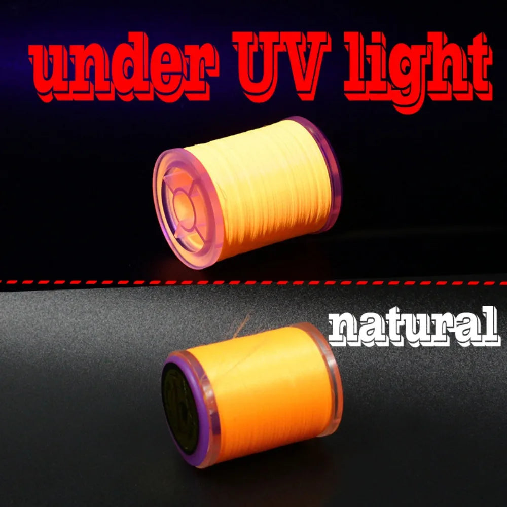 UV Fluorescent Fly Tying Thread 150D 150 Yard – Bass Trout Fly Tying Thread PLUSH