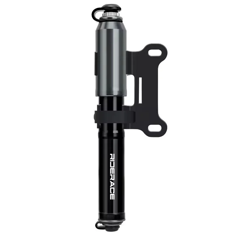 Portable Mini Bike Pump – Schrader & Presta Valve, High Pressure Bicycle Hand Pump PLUSH Dark Grey