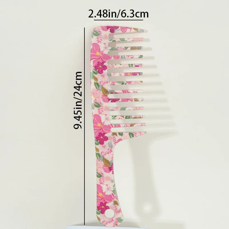 Pink Wide-Tooth Hair Comb – Easy Detangling, All Hair Types Wide-Tooth Hair Comb PLUSH