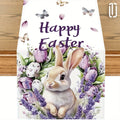 Easter Table Runner – Rabbit & Lavender Print | 3 Sizes Holiday Table Runner PLUSH A 33X90Cm