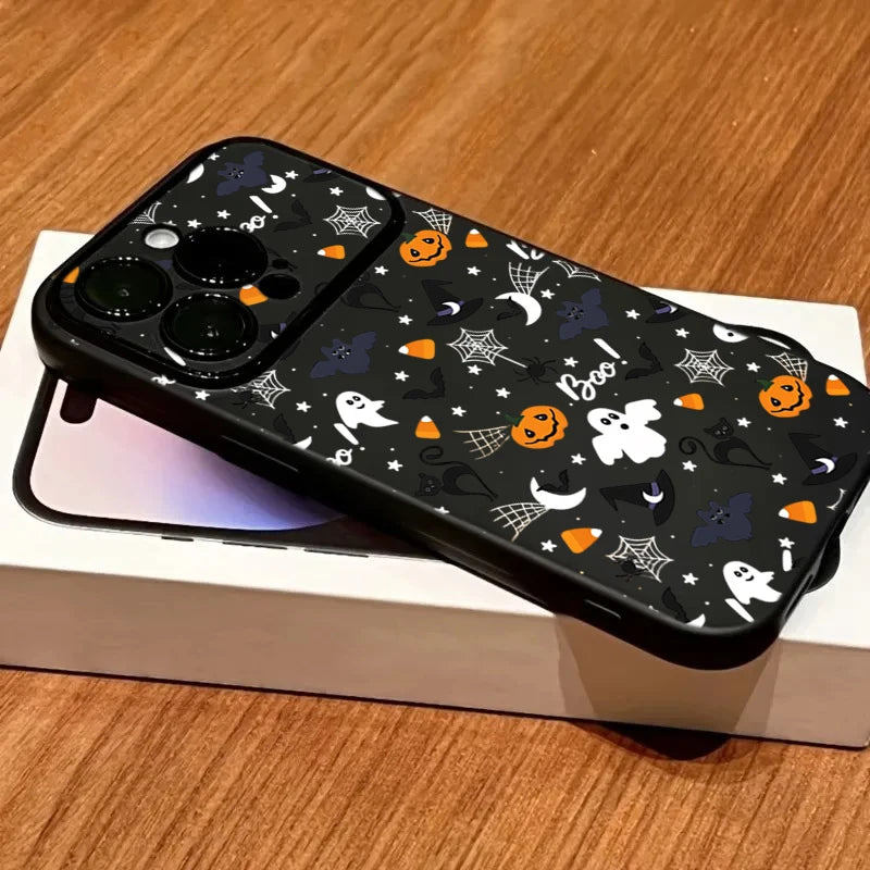Halloween Cartoon iPhone Case – Shockproof Pumpkin Ghost Cover iPhone Phone Case PLUSH