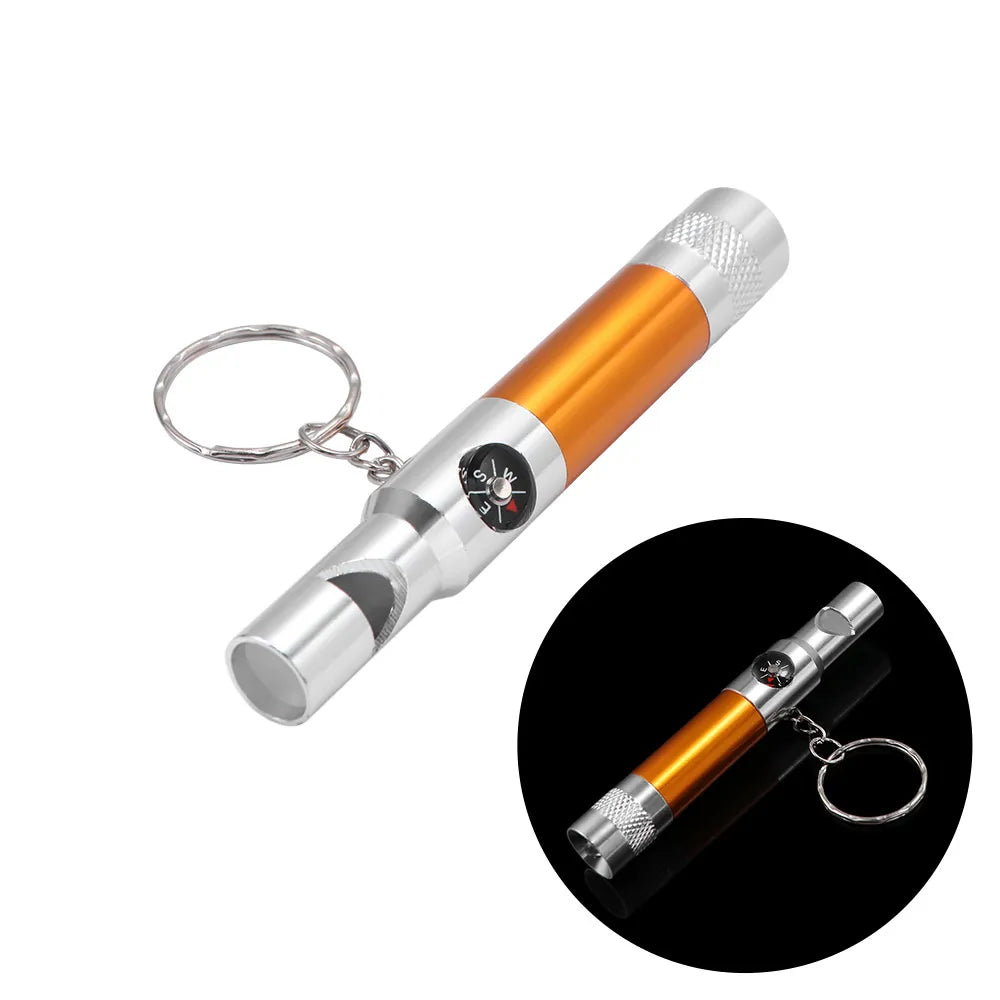 3-in-1 Keychain Flashlight Compass & Whistle | Outdoor Survival Outdoor Survival Tool PLUSH