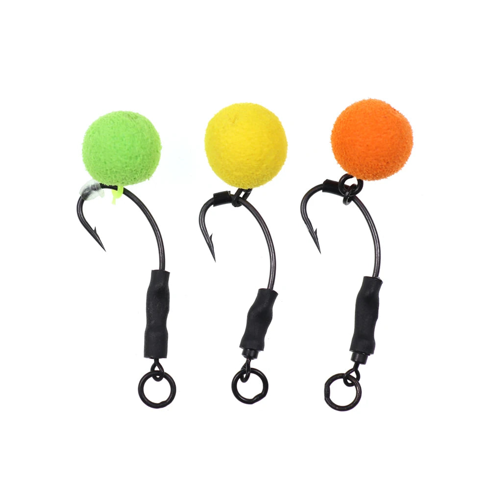20pcs Quick Change Ring Swivels – Carp Ronnie Spinner Rig Fishing Rig Swivels PLUSH