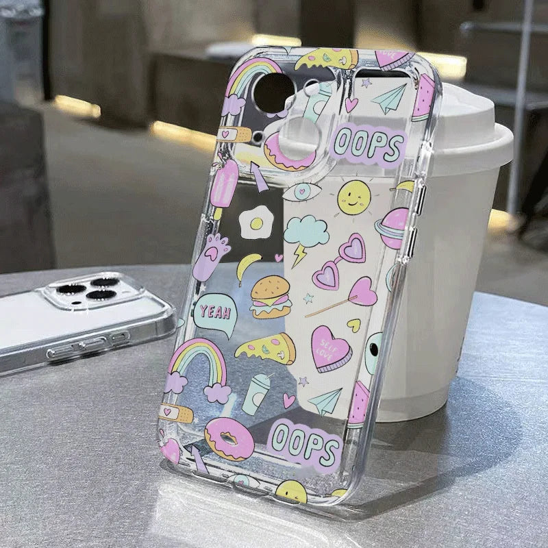 Love Heart Amor iPhone Case – Shockproof Cover 7 to 17 Pro Max iPhone Phone Case PLUSH