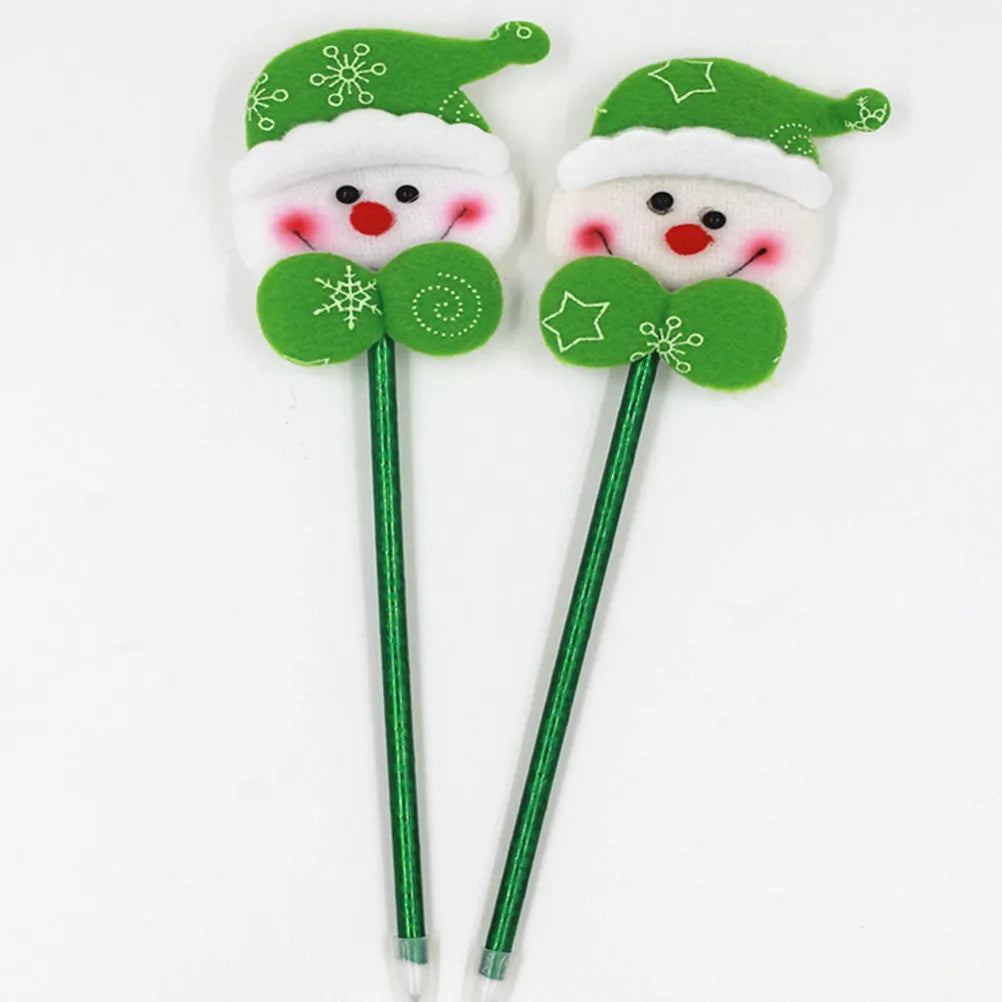 12pcs Christmas Cartoon Ballpoint Pens – Fine Tip & Smooth Ink Novelty Ballpoint Pens PLUSH Default Title