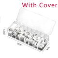 Transparent Plastic Cable Storage Box – Divided Grid Organizer Cable Storage Organizer PLUSH 8Grid Cover S